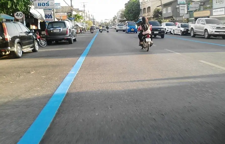 ไขคำตอบเส้นจราจรสีฟ้าทั่วเมืองหาดใหญ่ เลนนี้ใช้ได้เฉพาะจักรยานอย่างเดียวหรือ