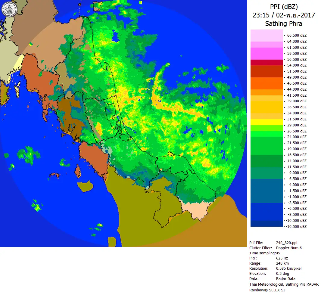 ฝนยังตกหนักในหลายพื้นที่ของภาคใต้ อุตุฯ ยังเตือนภัยช่วงวันที่ 3-4 พ.ย.นี้