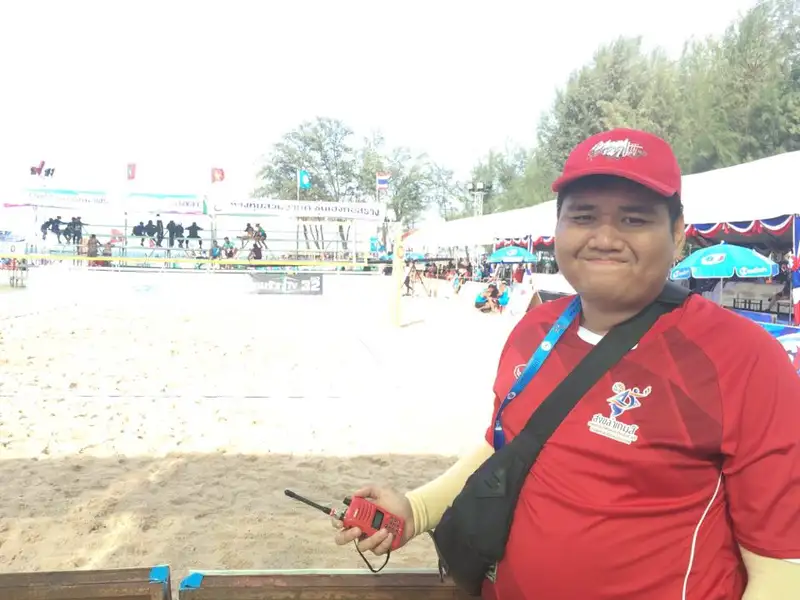 image about อาสาสมัคร ม.ทักษิณ กับงานใหญ่ ระดับเอเชีย SMM beach volleyball championship