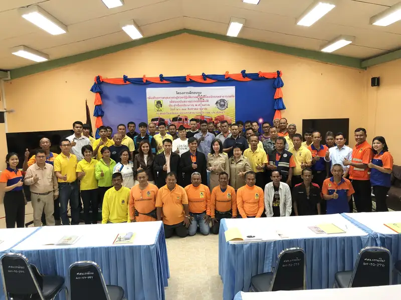 image about ปภ.12  ติดอาวุธทางปัญญาเพิ่มศักยภาพบุคลากรผู้ช่วยปฏิบัติงานด้านเครื่องจักรกลพื่อรองรับภัยพิบัติ