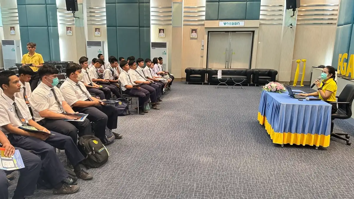 ภาพประกอบเนื้อหา 1 กฟผ. โรงไฟฟ้าจะนะ ให้การต้อนรับคณะศึกษาดูงานจากวิทยาลัยการอาชีพนาทวี