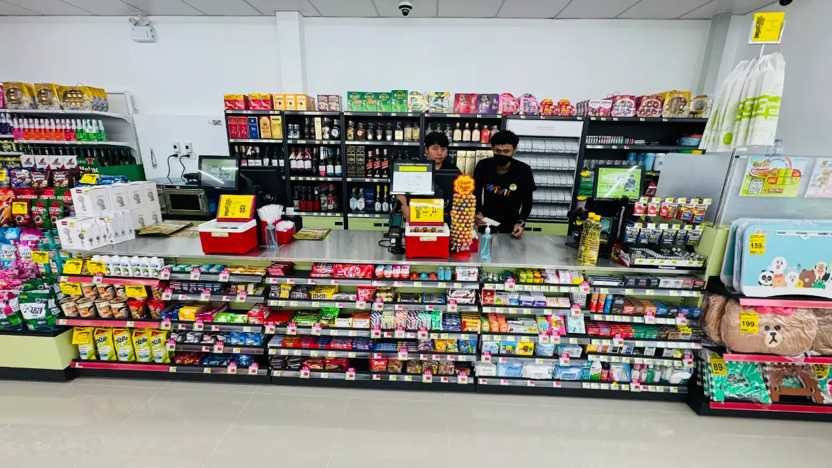 Product displays at Mini Big C