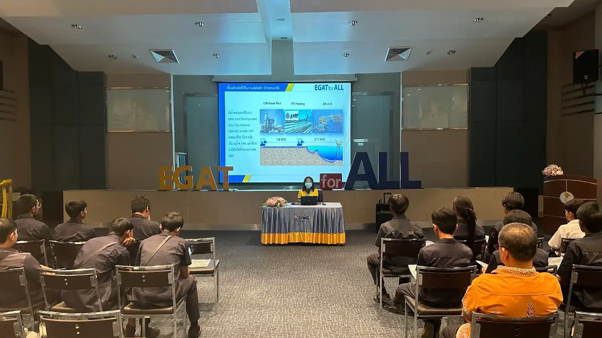 ภาพประกอบเนื้อหา 1 กฟผ. โรงไฟฟ้าจะนะ ให้การต้อนรับคณะศึกษาดูงานจากวิทยาลัยเทคนิคจะนะ