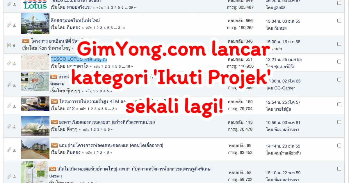 GimYong.com Kembali Hidupkan Rubrik "Project Watch" untuk Pantau Pembangunan Setempat