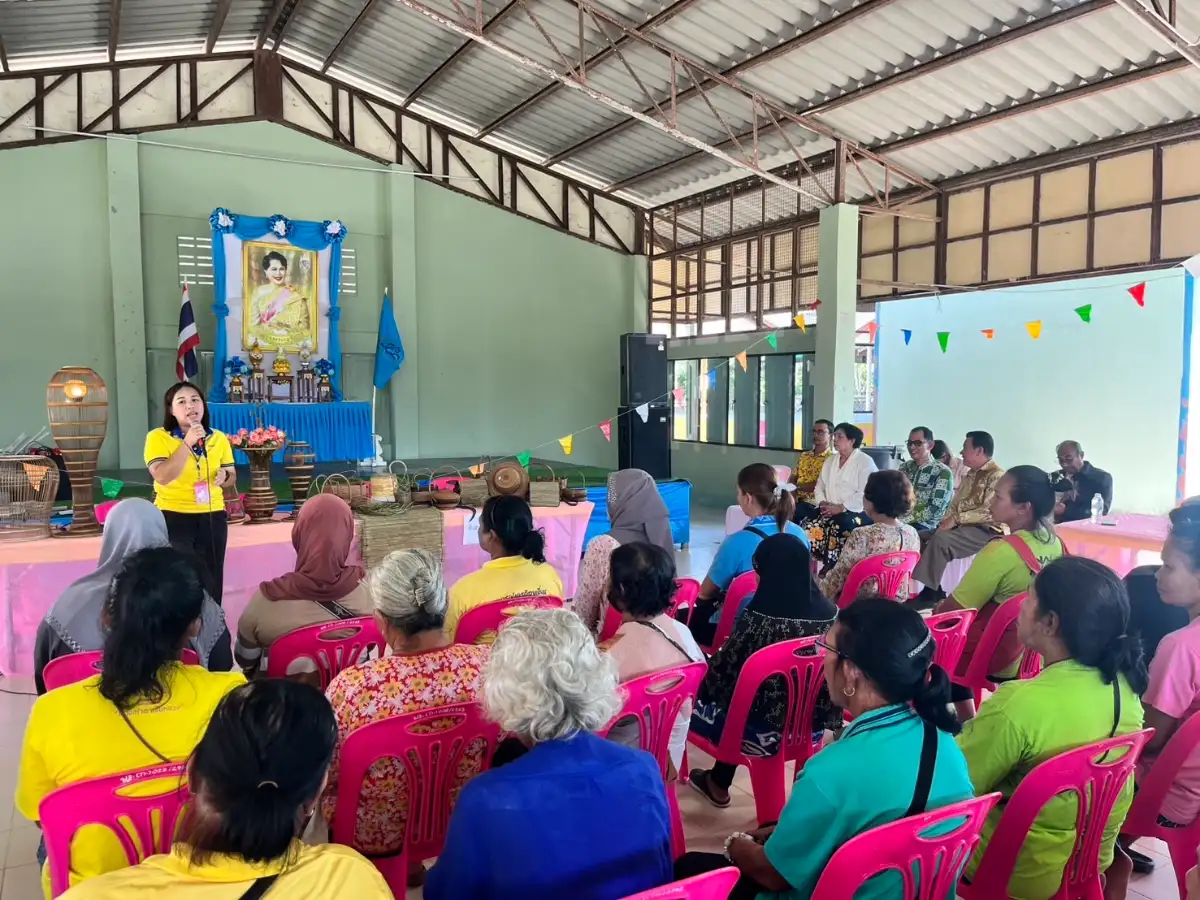 กฟผ.โรงไฟฟ้าจะนะร่วมกิจกรรมเปิดตลาดนัดเรียนรู้และสร้างเครือข่ายกับหน่วยงานภาครัฐและเอกชน และเครือข่ายชุมชนตำบลป่าชิง
