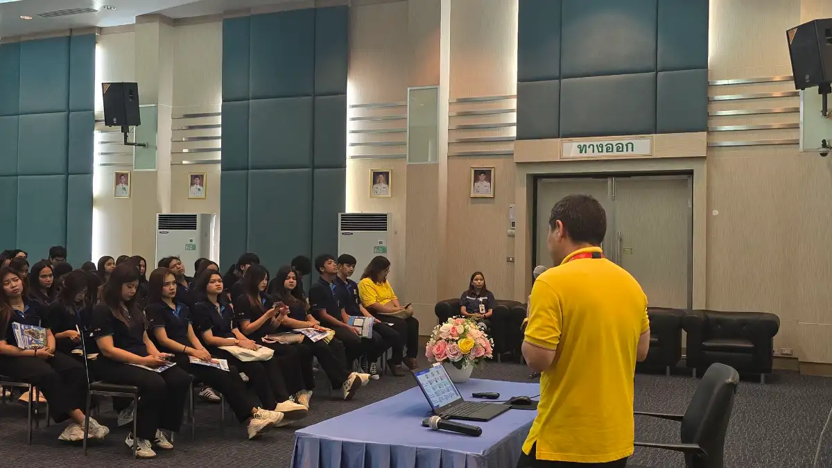 ภาพประกอบเนื้อหา 1 กฟผ. โรงไฟฟ้าจะนะ ให้การต้อนรับคณะศึกษาดูงานจากมหาวิทยาลัยราชภัฏสงขลาและมหาวิทยาสงขลานครินทร์