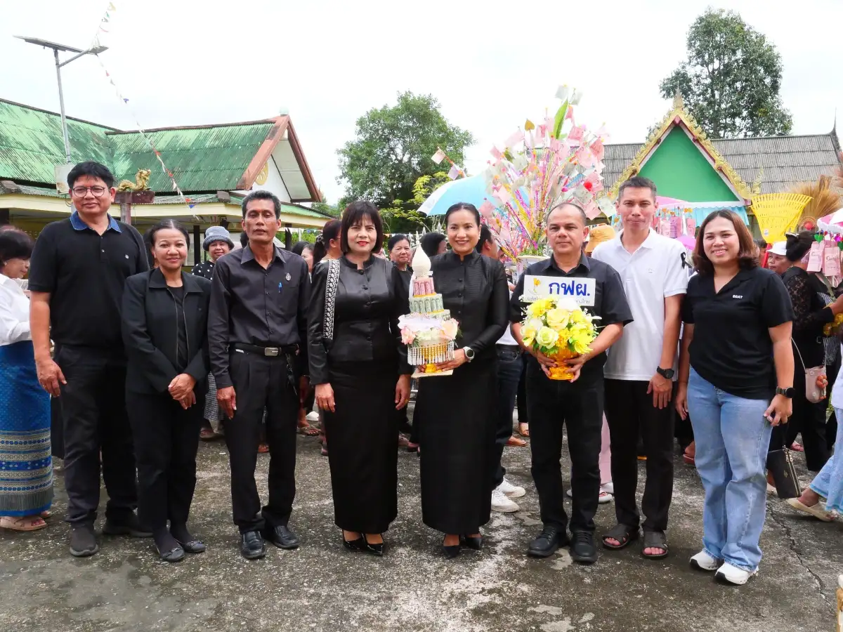 กฟผ.โรงไฟฟ้าจะนะ ร่วมกิจกรรมทอดกฐินสามัคคีประจำปี 2568  ณ วัดทุ่งแนะ  ตำบลคลองเปียะ อำเภอจะนะ  จังหวัดสงขลา