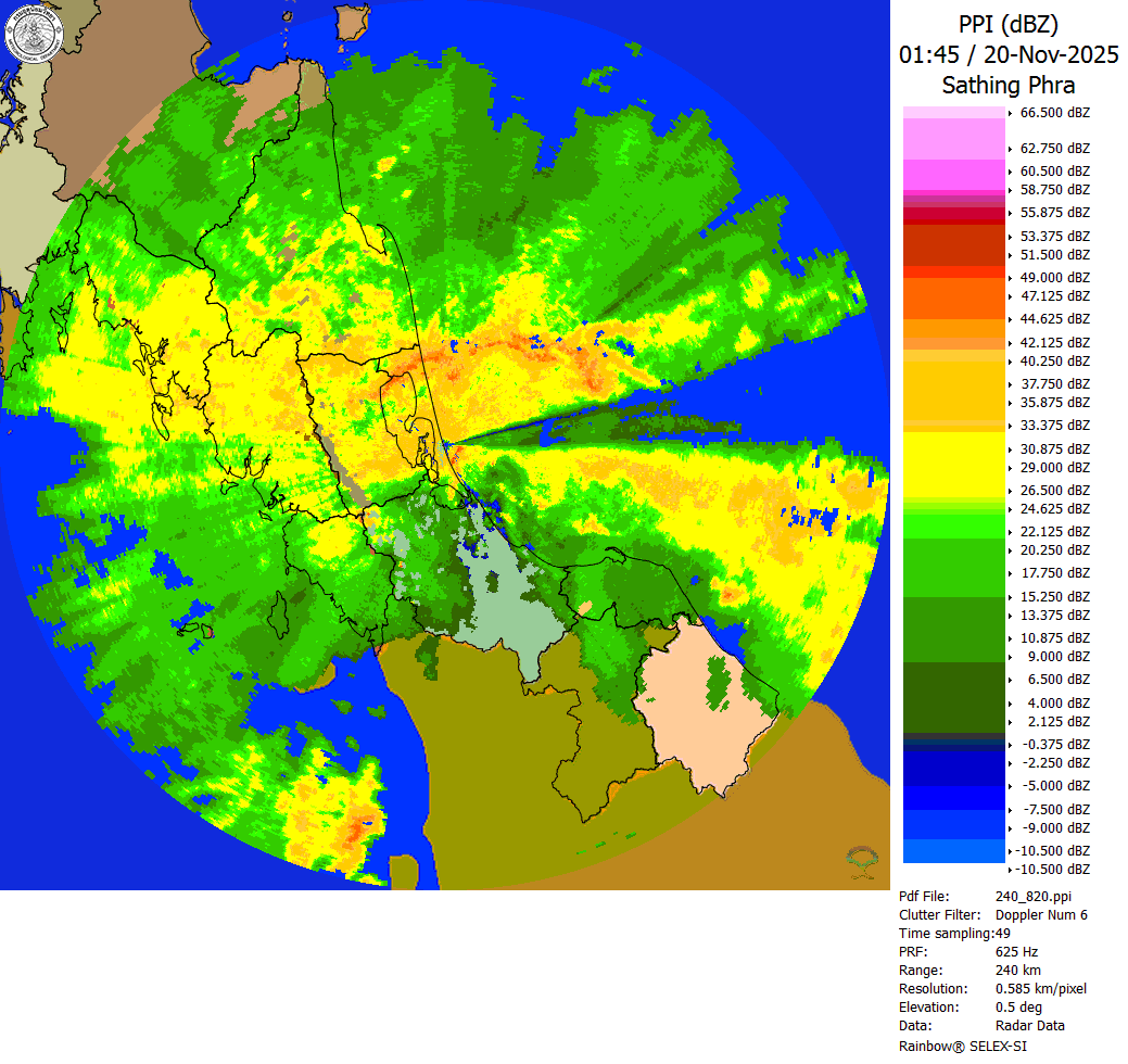 สงขลาฝนตกหนักหลายพื้นที่ เฝ้าระวังน้ำท่วมฉับพลัน
